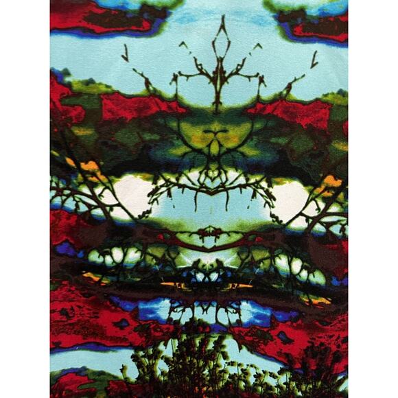 Chris McLaughlin Dress Womens‎ 12 Black Bold Colorful Sheath scoop neck Pullover - Picture 5 of 7